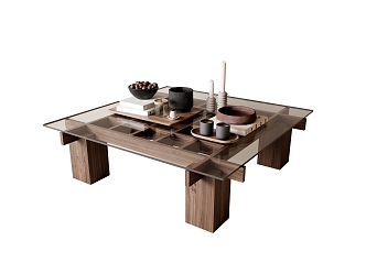 Middle Ancient Style Coffee Table 3d model