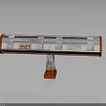 S21 Elongated Component With Red Frame Silver Body And Bottom Support Structure