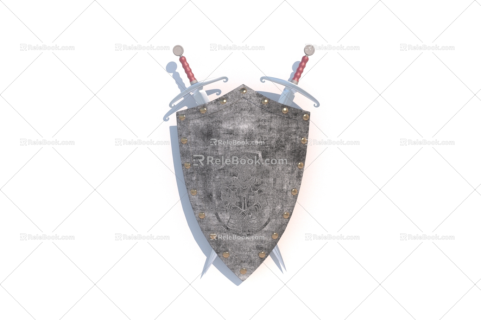 Antique Shield Weapon 3d model