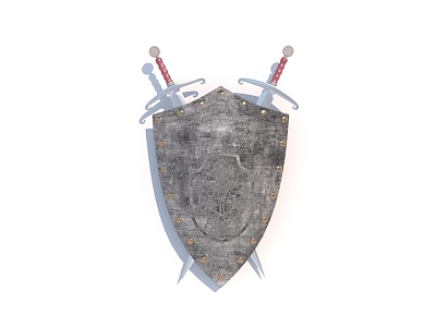 Antique Shield Weapon 3d model