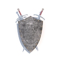 Antique Shield Weapon 3d model