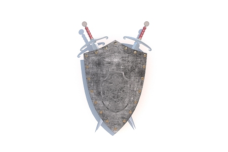 Antique Shield Weapon 3d model