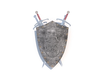 Antique Shield Weapon 3d model