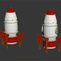 Modern toy rocket toy rocket launcher 3d model