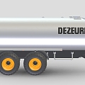 Conveyor industrial equipment gas pipe truck gas transporter container 3d model