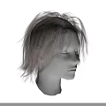 Elegant Jewelry Accessories Display On Human Head Model With Light Short Hair And Black Background