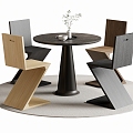 Modern Leisure Tables and Chairs Negotiation Tables and Chairs Dining Tables and Chairs 3d model