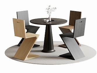 Modern Leisure Tables and Chairs Negotiation Tables and Chairs Dining Tables and Chairs 3d model