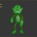 Monkey Cartoon Monkey Anime Monkey Stylized Monkey Fantasy Style Monkey Toy 3d model