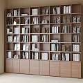 Bookcase Ornaments Books 3d model