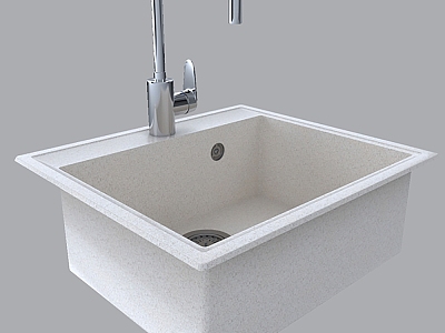 Modern sink faucet 3d model