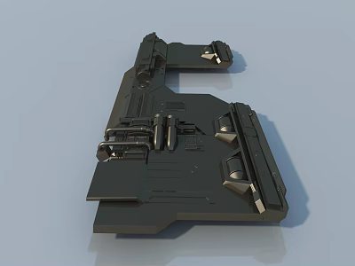 Swing Door Metal Hardware with Sturdy Components and Durable Design 3d model