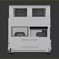 White Double Decker Bus Model With Double Deck Windows And Simple Design 3d model