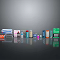 Everyday Essential Household Supplies Various Bottles And Boxes
