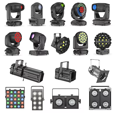 Modern LED Downlights And Spotlights For Home Interior Lighting Solutions 3d model