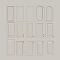 Various Cabinet Door Designs With Different Panel Shapes And Textures