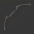 Traditional Handcrafted Bow Ancient Weapon With Wooden Frame And Strong Strings Design