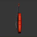 Vibrant Red Double Bass As Stylish Daily Life Item For Home Decoration And