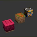 Colorful Stackable Storage Boxes With Patterned Designs For Home Organization And Decorative Use