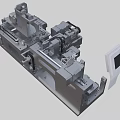 Industrial Equipment with Precision Mechanical Structure Metal Components and Heavy Duty Machining Design