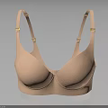 Daily Life Essential Pink Bra With Adjustable Straps And Golden Clasps Design