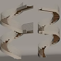 revolving staircase 3d model