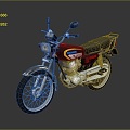 Motorcycle two-wheeled motorcycle off-road motorcycle road race motorcycle motor vehicle transport 3d model