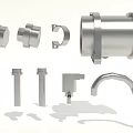 Durable Automotive Parts Including Metal Bolts Nuts Pipes Brackets And Handles
