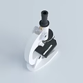 modern microscope 3d model