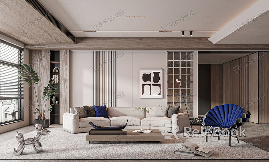 Modern Minotti living room model