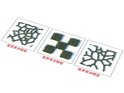 High Definition Shrub 3D Models with Various Design Renderings and Details 3d model