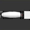 3D Render Of Modern White Concrete Mixer Truck With Rotating Drum Cab And Wheels