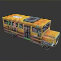 Yellow School Bus With Solar Panels And School Sign 3D Model Design