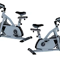 Modern Indoor Stationary Exercise Bikes With Adjustable Seats And Handle Bars