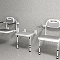 Sturdy Padded Wall Mounted Shower Seats For Elderly And Disabled Users Bathroom Safety Equipment