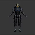 Futuristic Sci Fi Armored Character Design With Tech Infused Armor And Humanoid Features 3d model