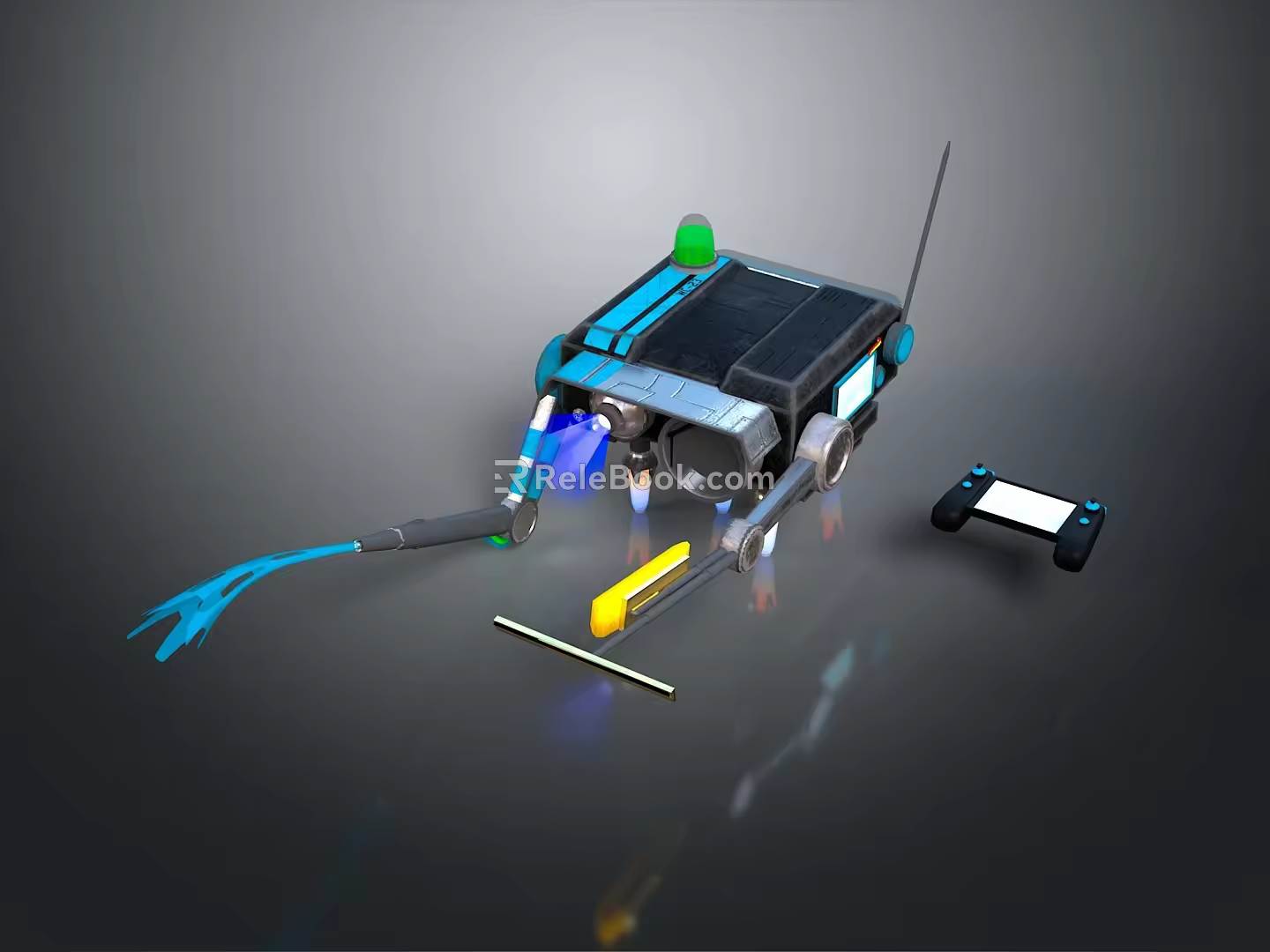 Robot Assistant Small Robot Butler Robot Butler Figure Game Figure 3d model