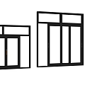 Modern sliding window 3d model
