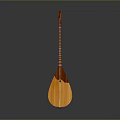 Traditional Chinese Wooden Pipa Lute with Carved Patterns Smooth Surface and Classic Design