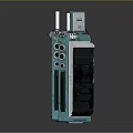Blue Digital Devices Featuring Dual Screens Control Buttons And Antennas Modern Design