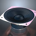 High Performance Commercial Speaker With Square Design Black Diaphragm And Pink Frame For Audio Applications