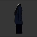 Blue Coat With White Shirt And Dark Blue Skirt Stylish Fashion Outfit