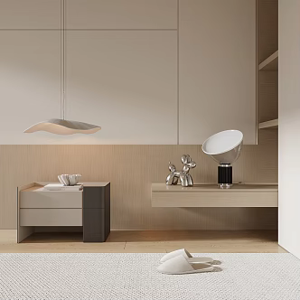 Modern bedside table 3d model