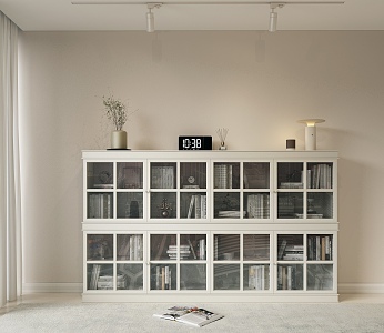 Modern bookcase 3d model