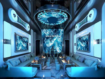 ktv private rooms 3d model