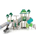 Slide Children's Slide Amusement Equipment Outdoor Slide Children's Combined Slide Outdoor Little Doctor Children's Amusement Equipment 3d model