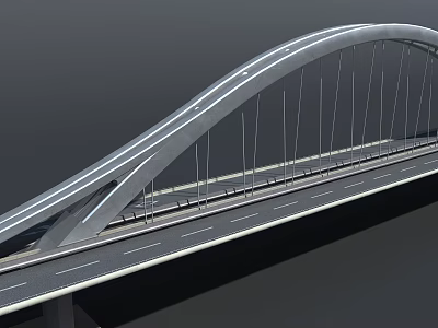 modern bridge single arch bridge 3d model modern bridge single arch bridge 3d model