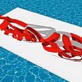 Modern City Sculpture Simple Creative Sculpture 3d model