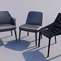Modern Leather Single Chairs Featuring Stylish Designs For Interior Decor 3d model