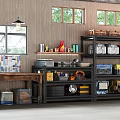 Organized Garage Interior Design with Storage Shelves Tools Bins and Natural Light